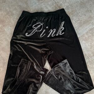 Victoria’s Secret PINK rhinestone velour pants
